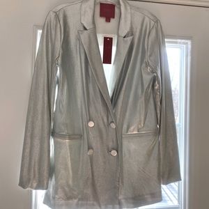 Jennifer Lopez Silver Blazer New